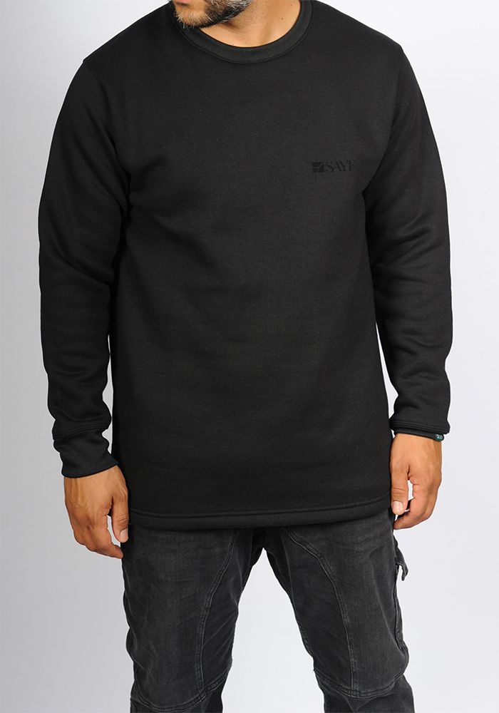 Sweat mi-long SAYF casual (noir)